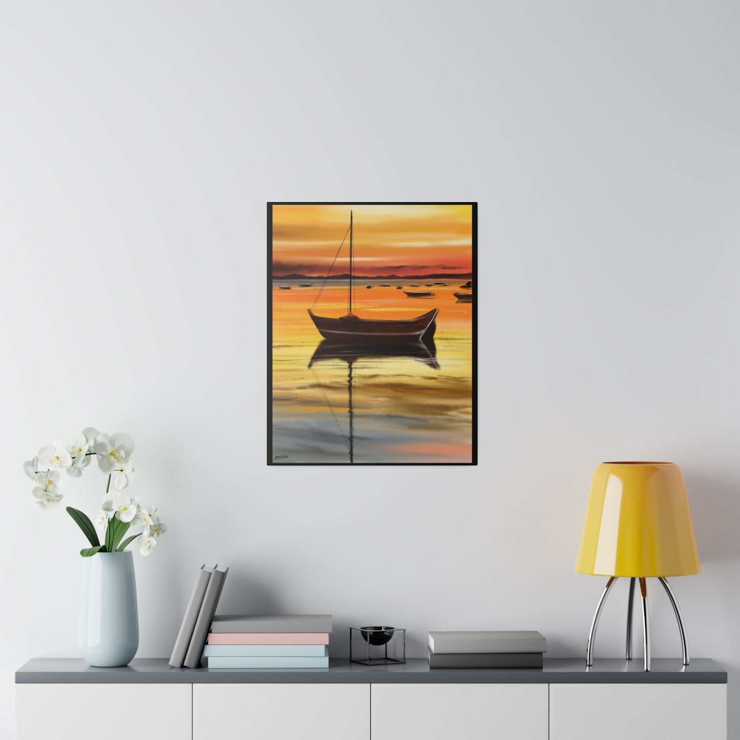 A Serene Sunset - Canvas Print