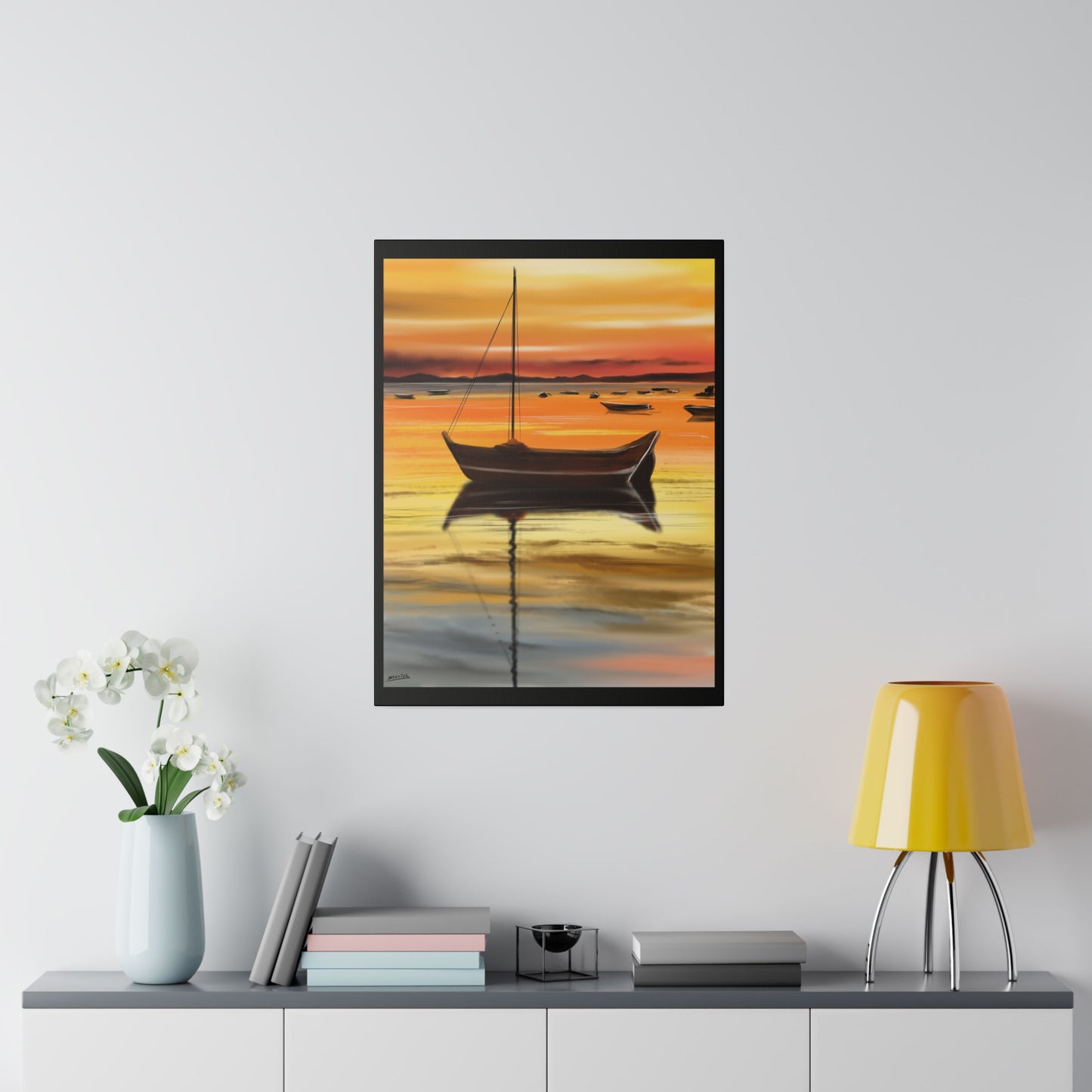 A Serene Sunset - Canvas Print