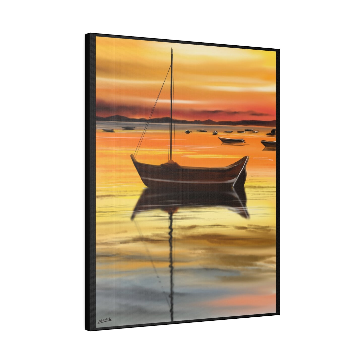 A Serene Sunset - Canvas Print