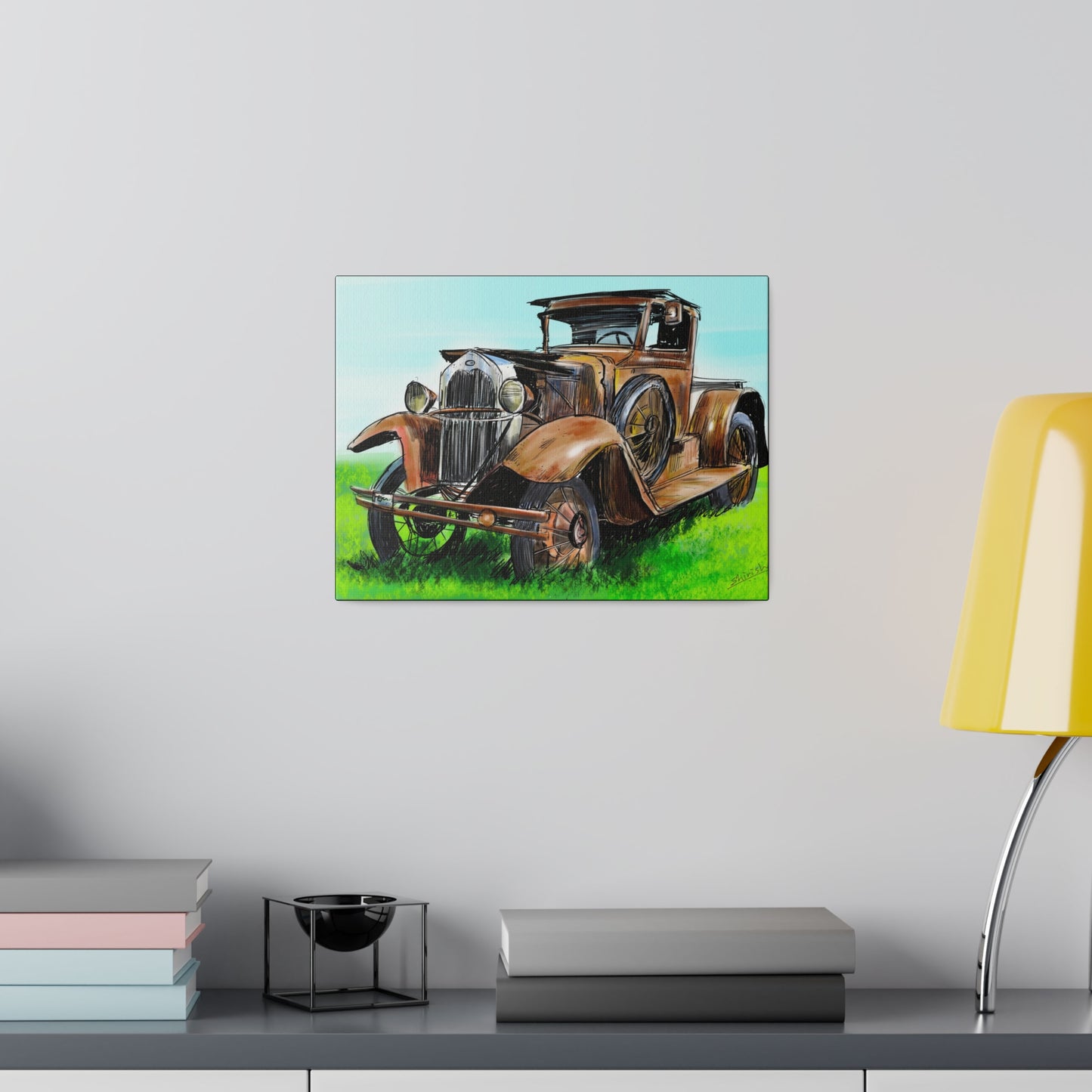 The Old Rusty Car - Canvas Print