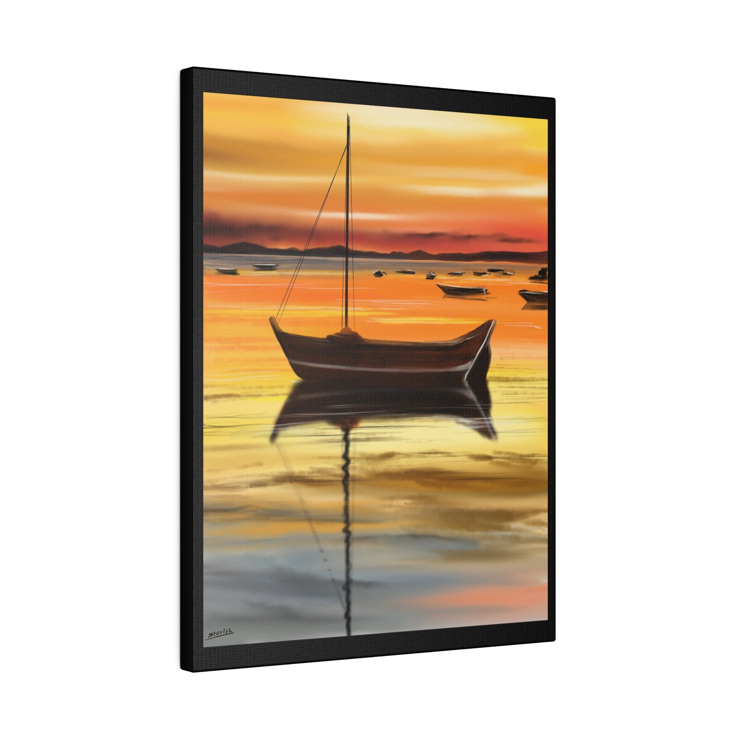 A Serene Sunset - Canvas Print