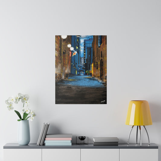 A Quiet Lane in a Busy City - Canvas Print