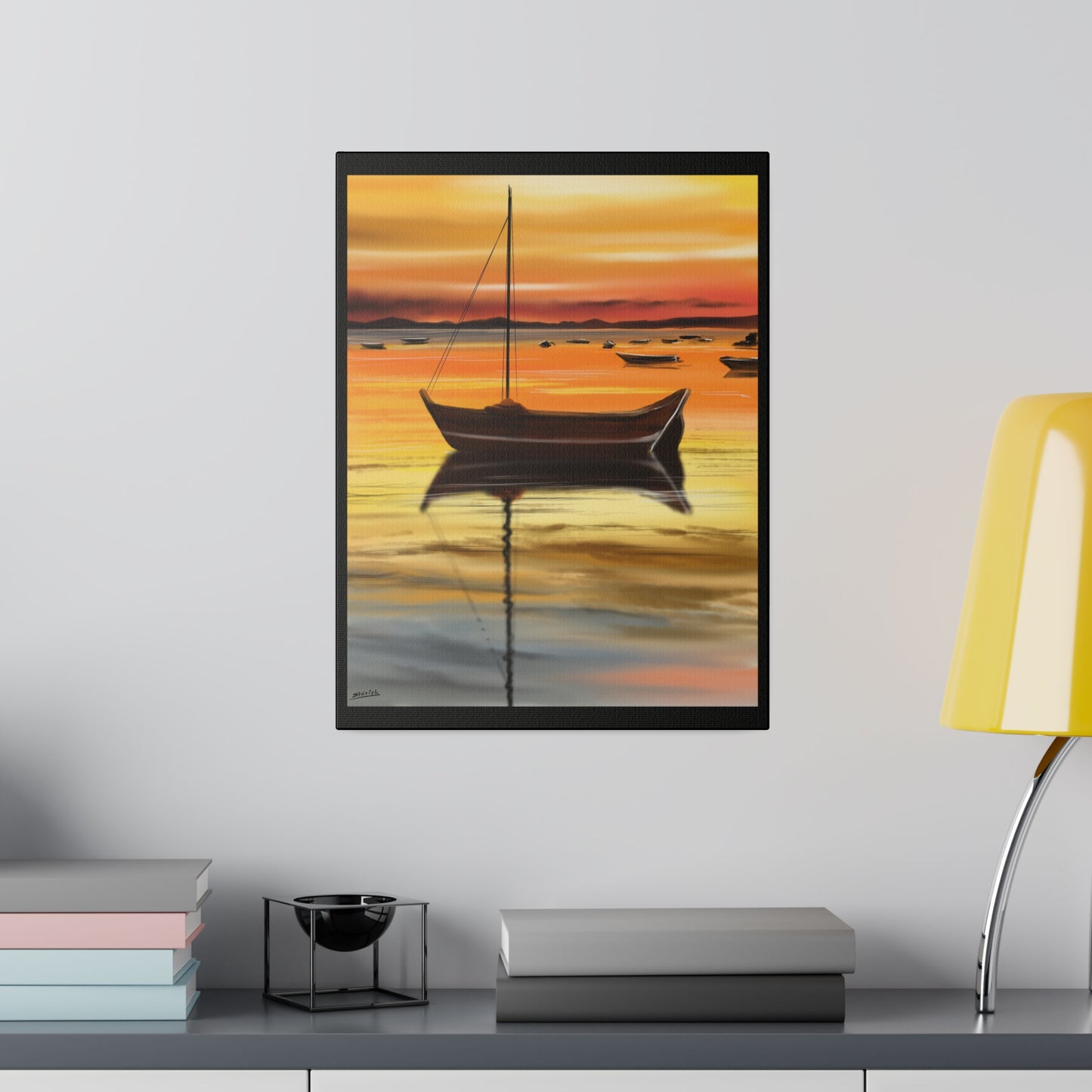 A Serene Sunset - Canvas Print