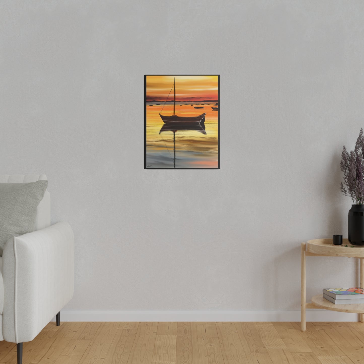 A Serene Sunset - Canvas Print