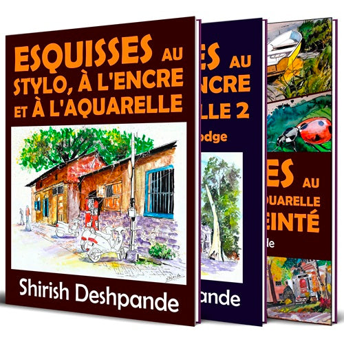 Stylo, à l'encre et à l'aquarelle - Offre groupée de livres (Livre de poche)