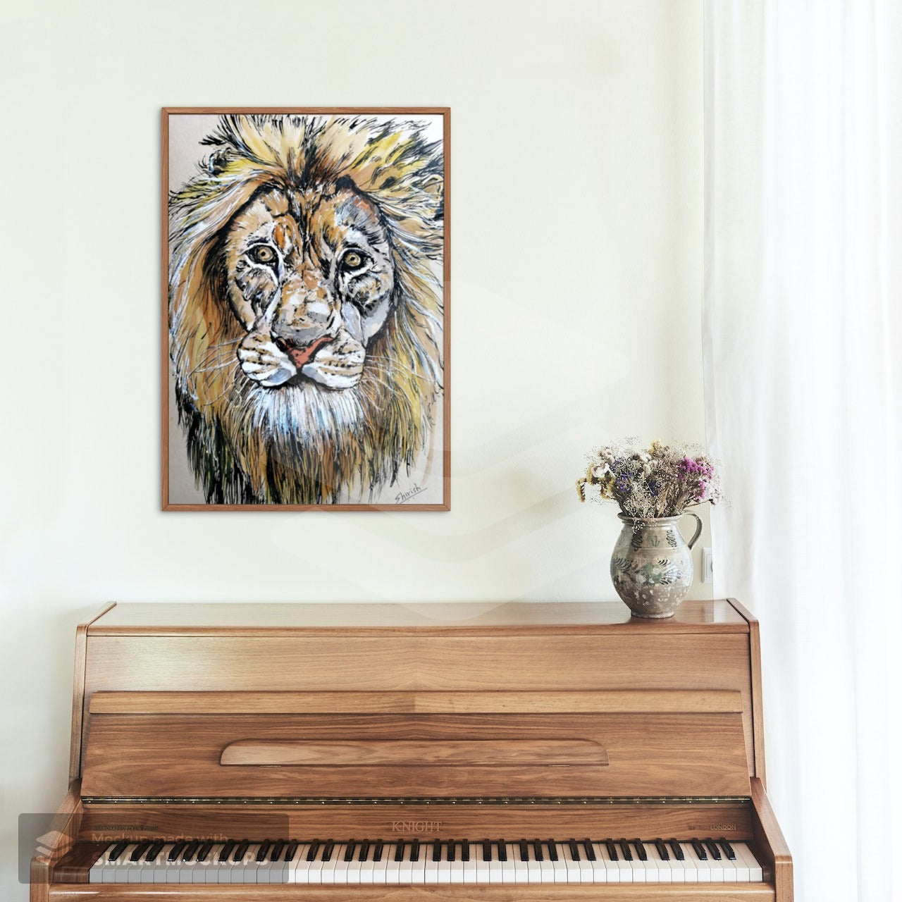 The Majestic Lion Portrait