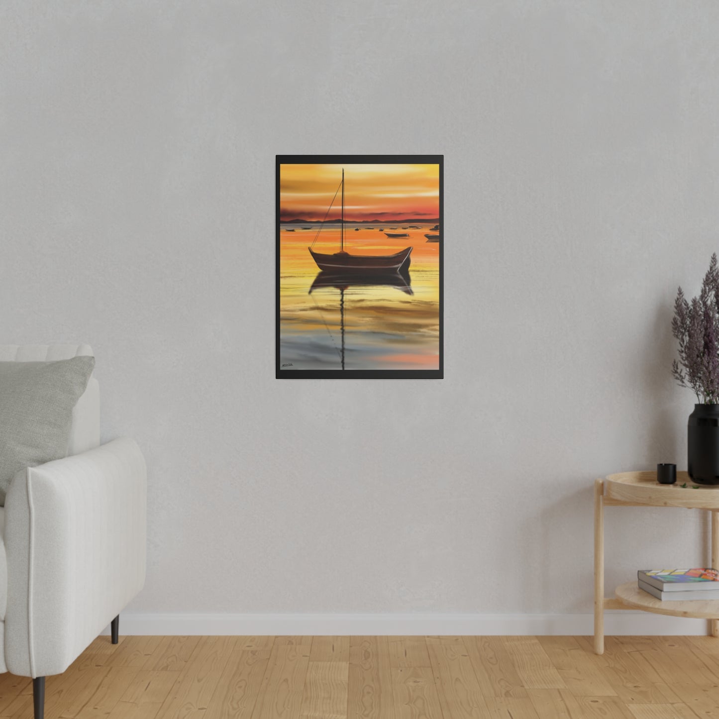 A Serene Sunset - Canvas Print
