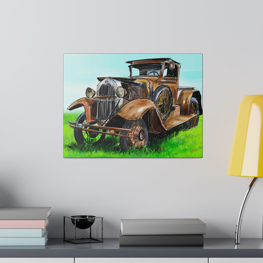The Old Rusty Car - Canvas Print