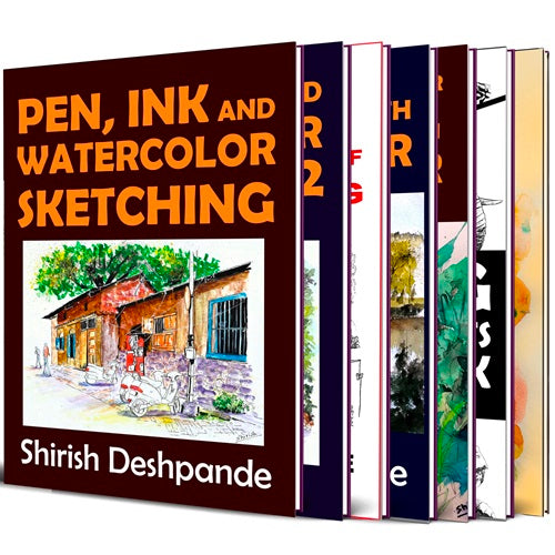 Pen, Ink and Watercolor - 7 Ebooks Bundle