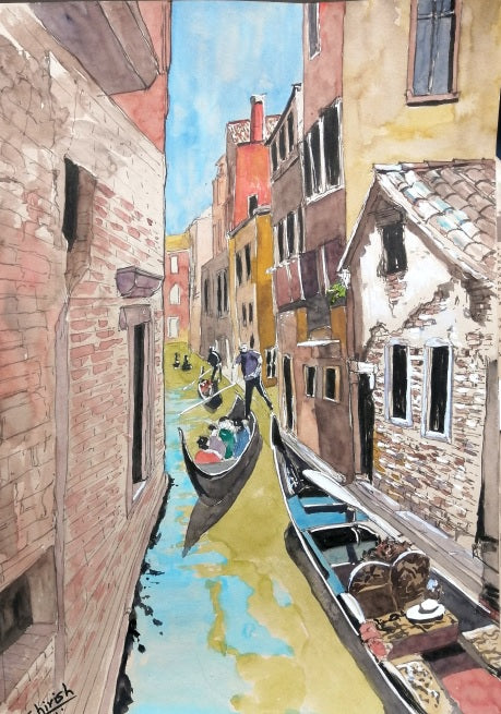 A Canal in Venice, Italy